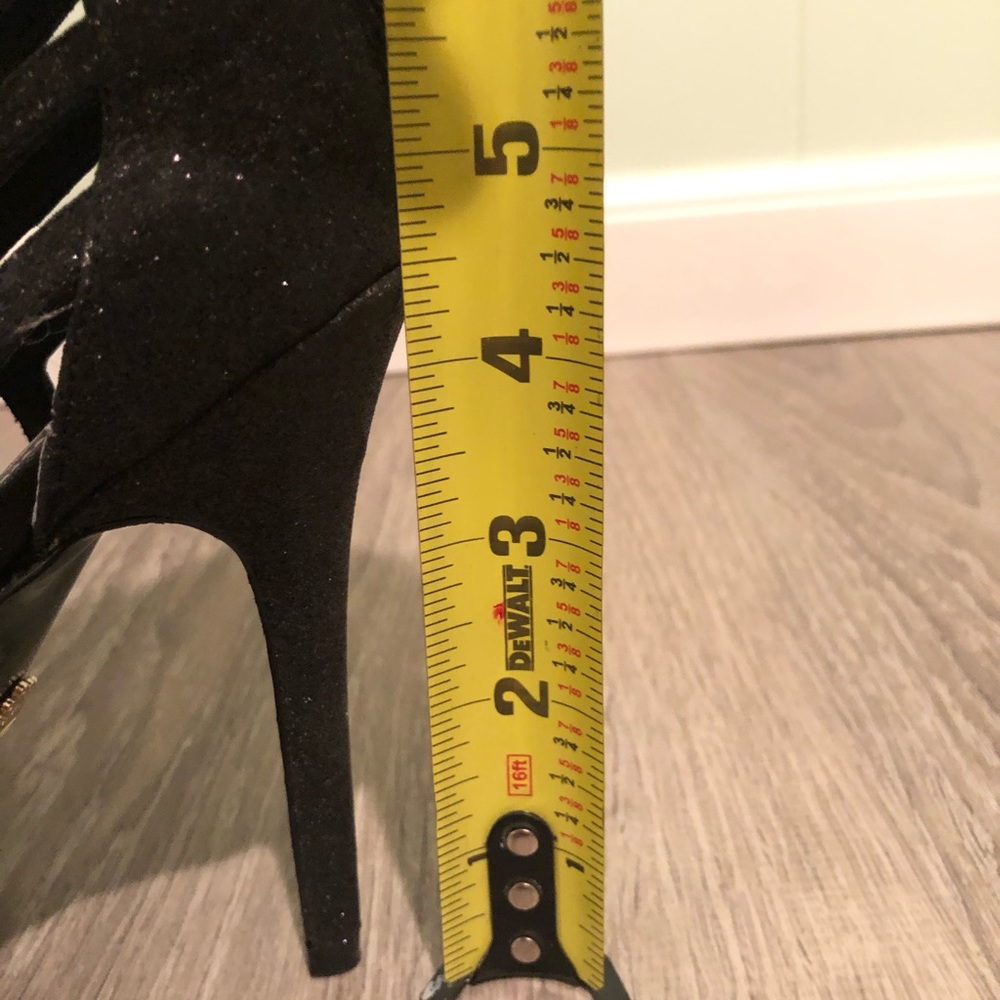 NEW NWT Nina Forest Black baby glitter sandals - Picture 8 of 8